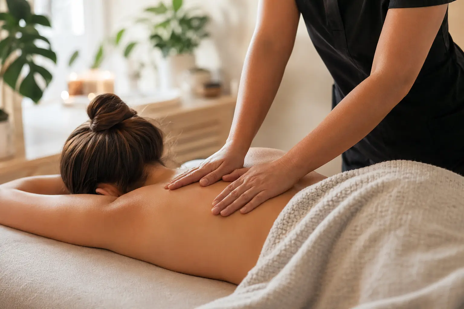 Solo for Massage Therapists — person in white shirt lying on bed