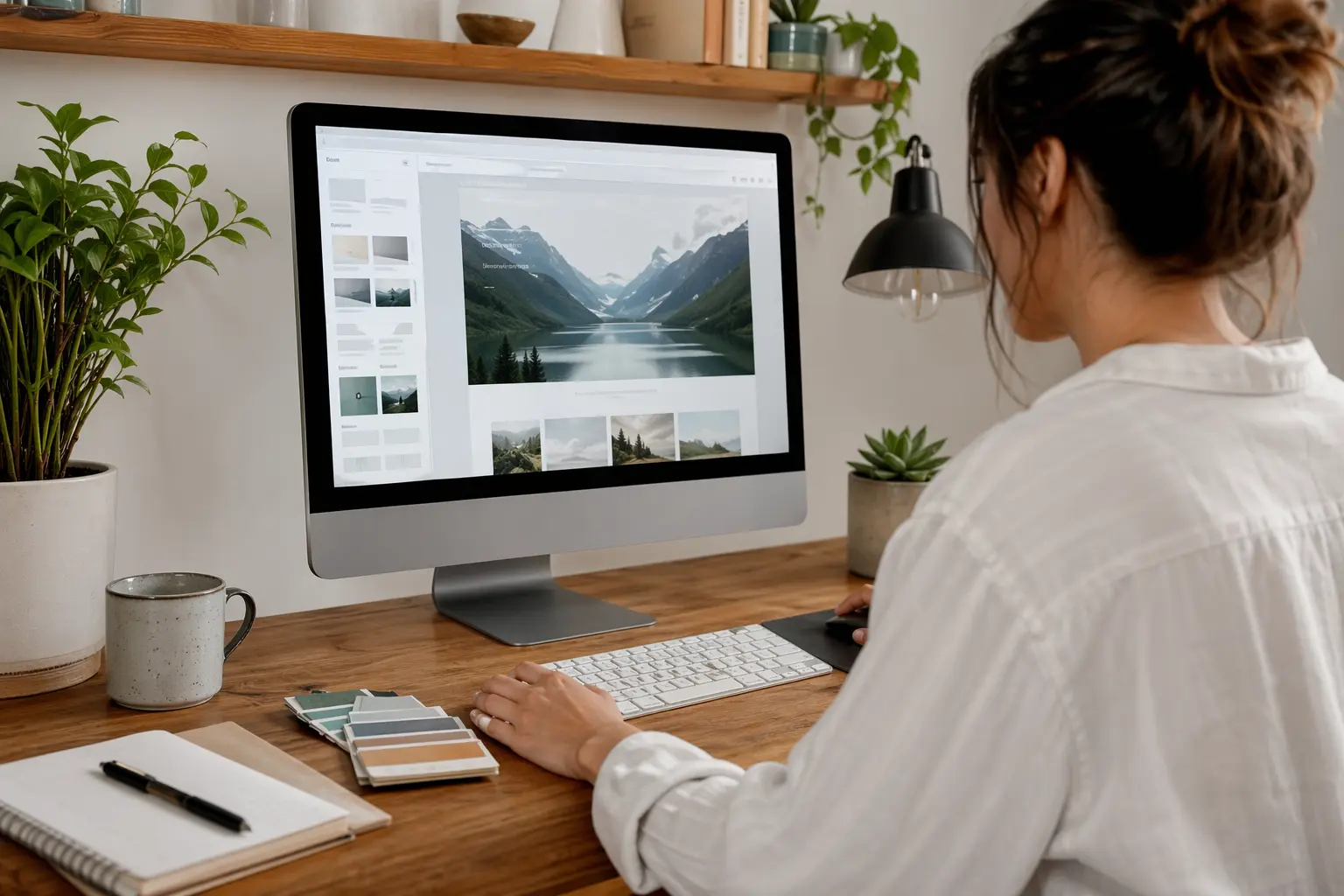 AI Website Builders, Explained — turned-on monitor