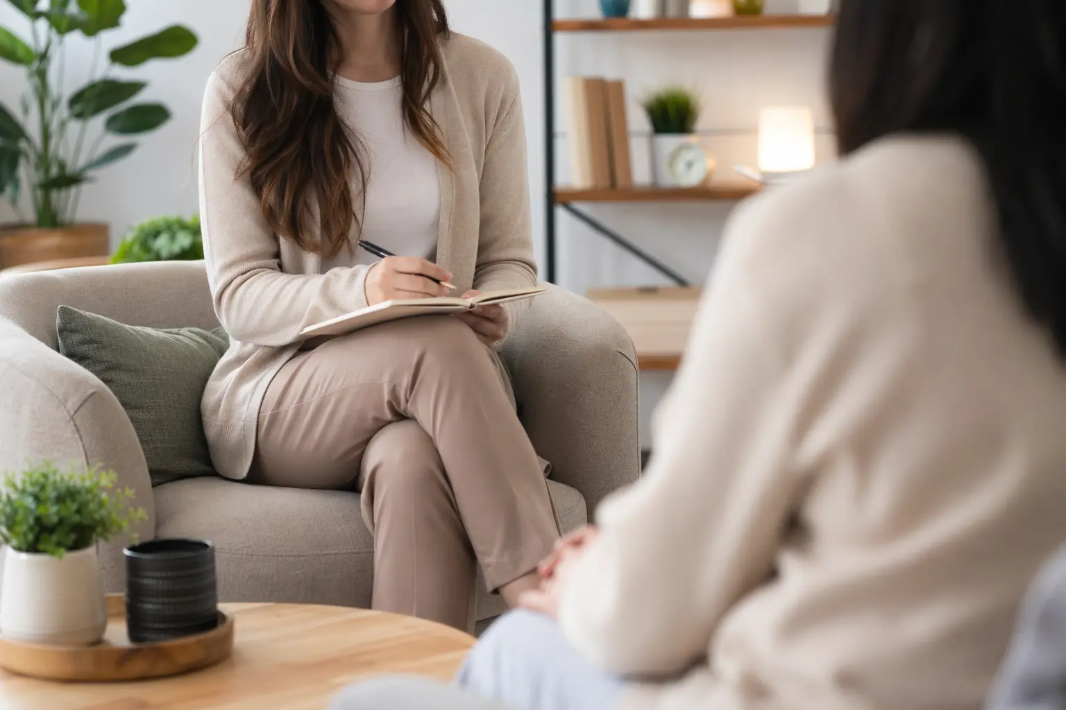 GoDaddy for therapists — Coffee table corner in a London apartment