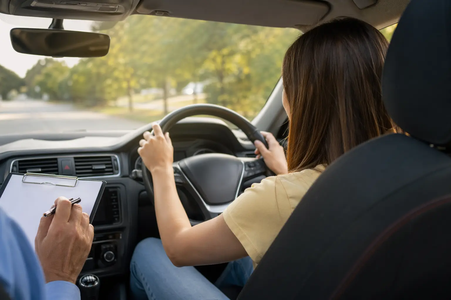 Solo for Driving Instructors — man driving car during daytime