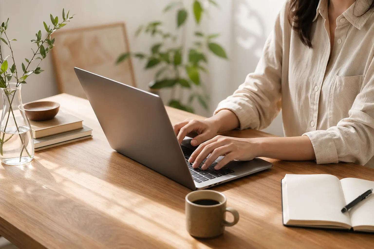 Carrd vs Solo website builder — Build your dream website for your future. A laptop, MacBook, on top of a portable table with
