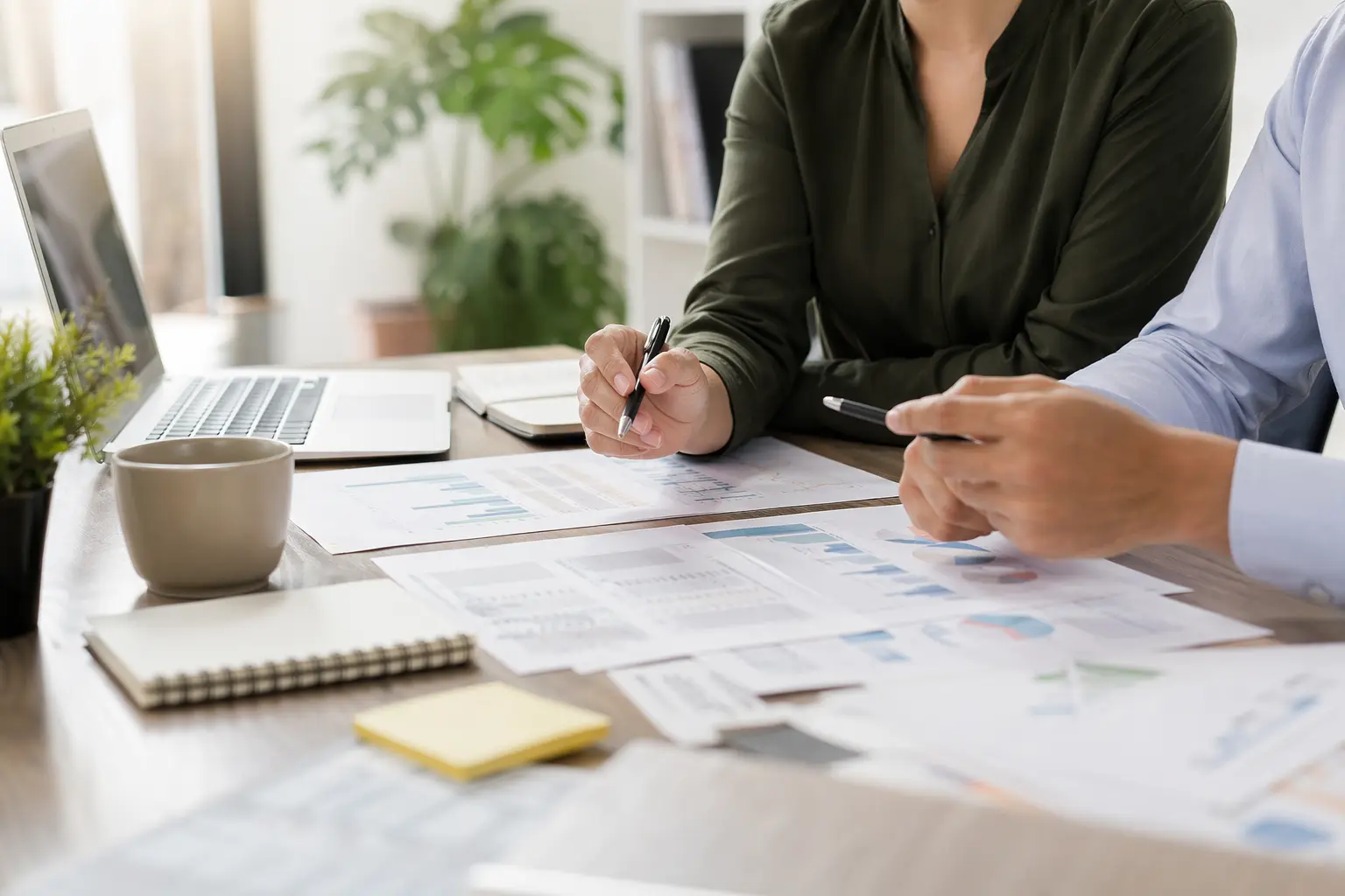 Solo for Marketing Consultants — Man and Woman working together on a Marketing Strategy