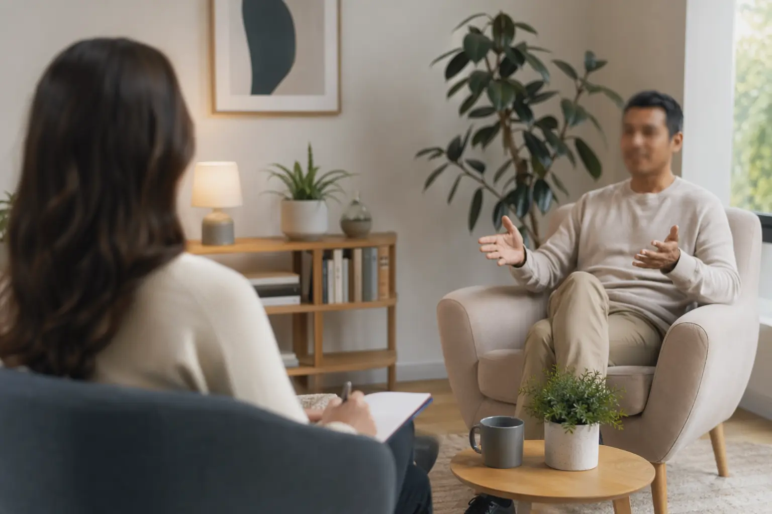 Durable for therapists — Coffee table corner in a London apartment