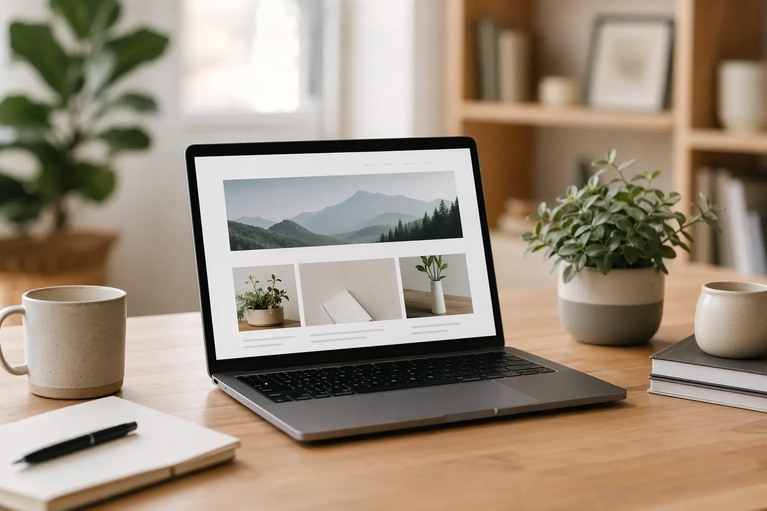 Google Sites vs Solo website builder — person using MacBook Pro