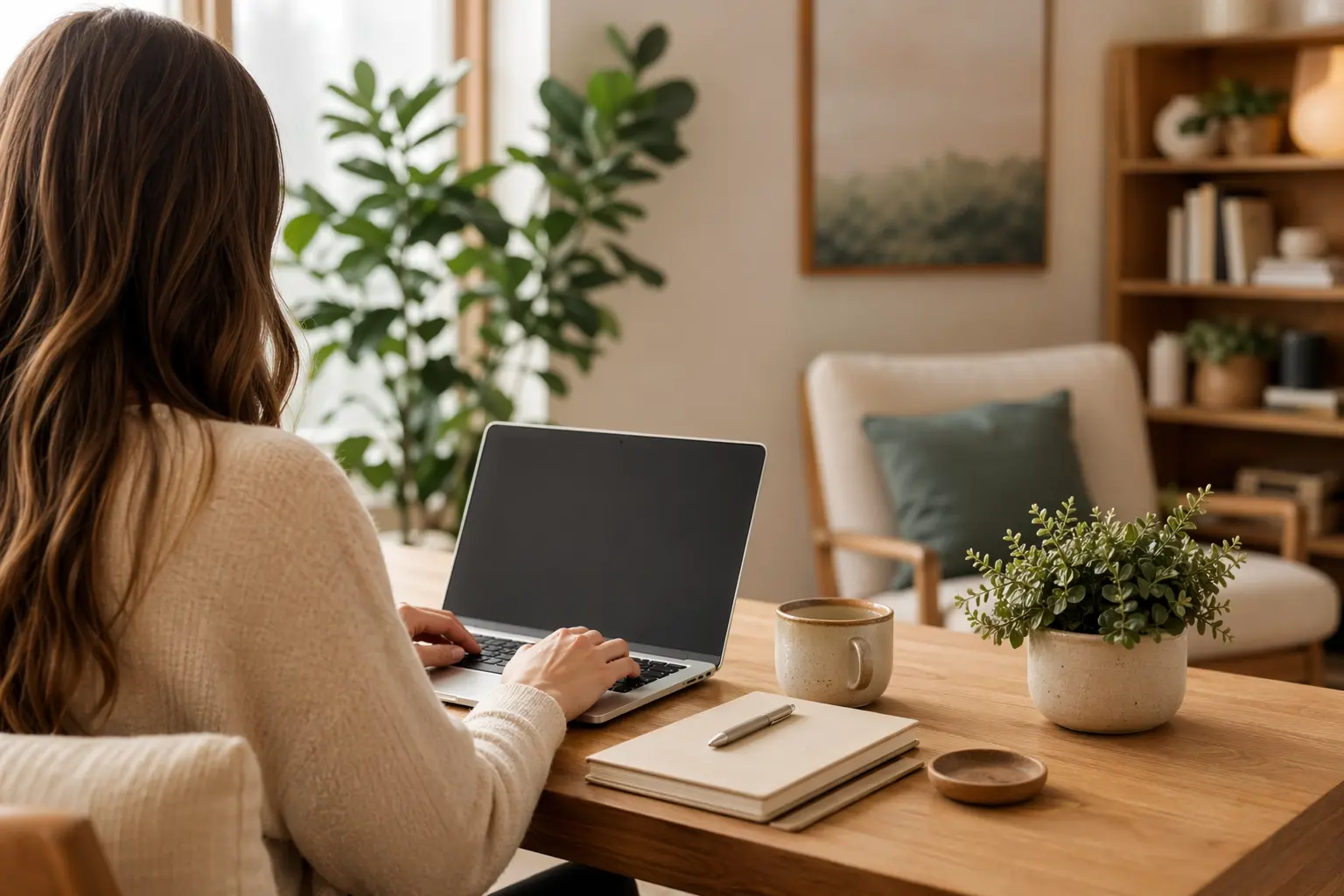 How Therapists Can Get More Website Inquiries — a laptop computer sitting on top of a wooden table