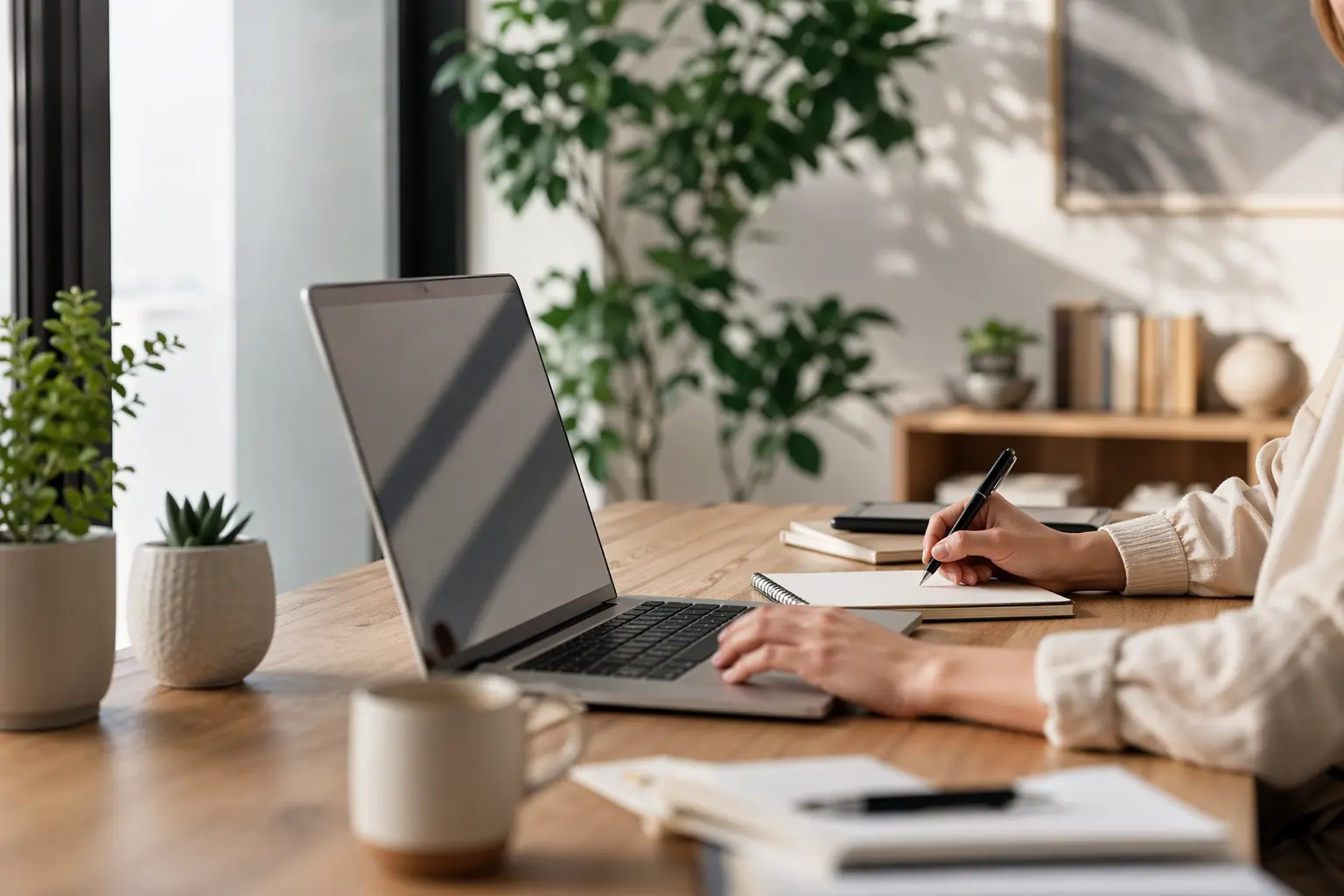 Wix vs Solo website builder — persons hand on black computer keyboard