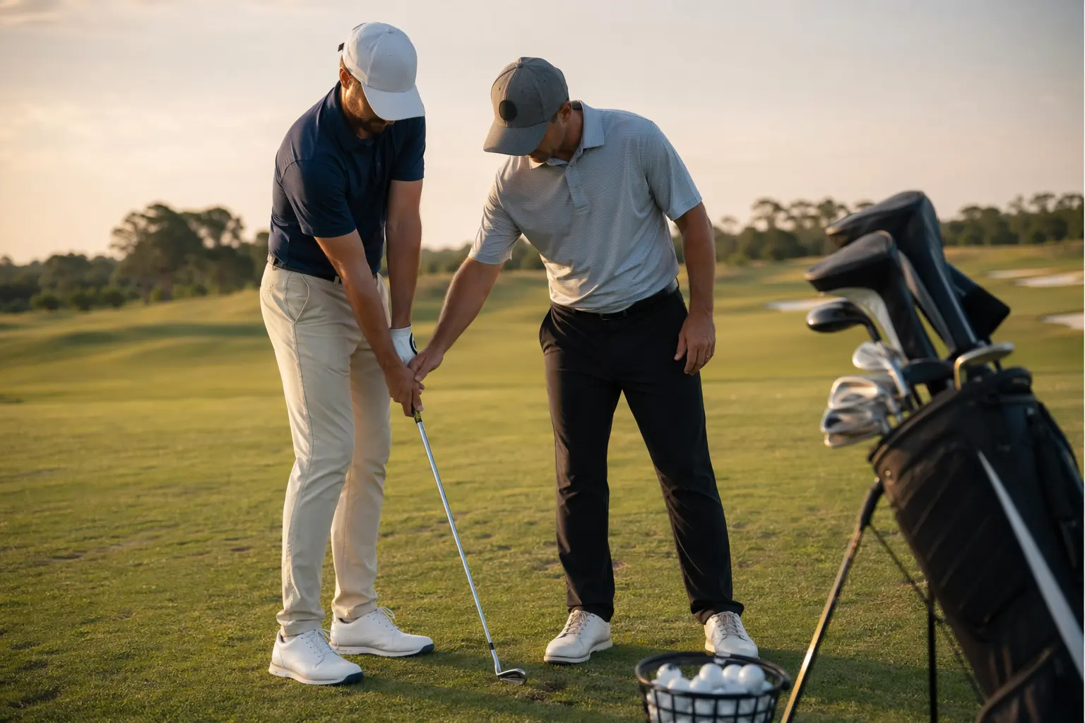 Solo for Golf Instructors — an aerial view of a golf course surrounded by mountains