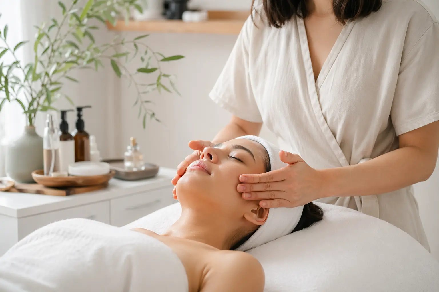 Solo for Estheticians & Skin Care Specialists — woman in white shirt standing near black leather chairs