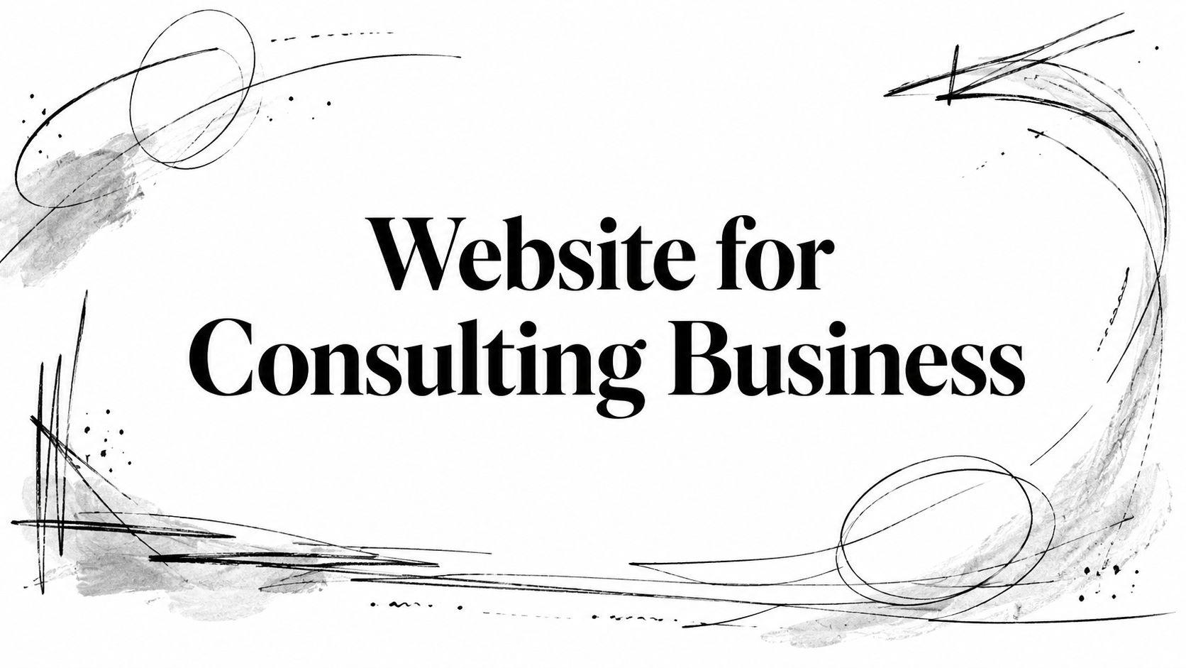 Website for Consulting Business