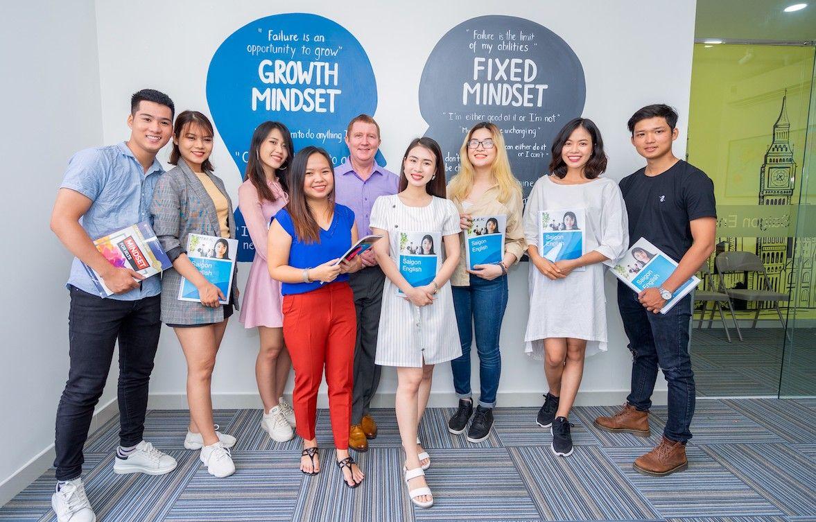 Saigon English Training students in class in Ho Chi Minh City