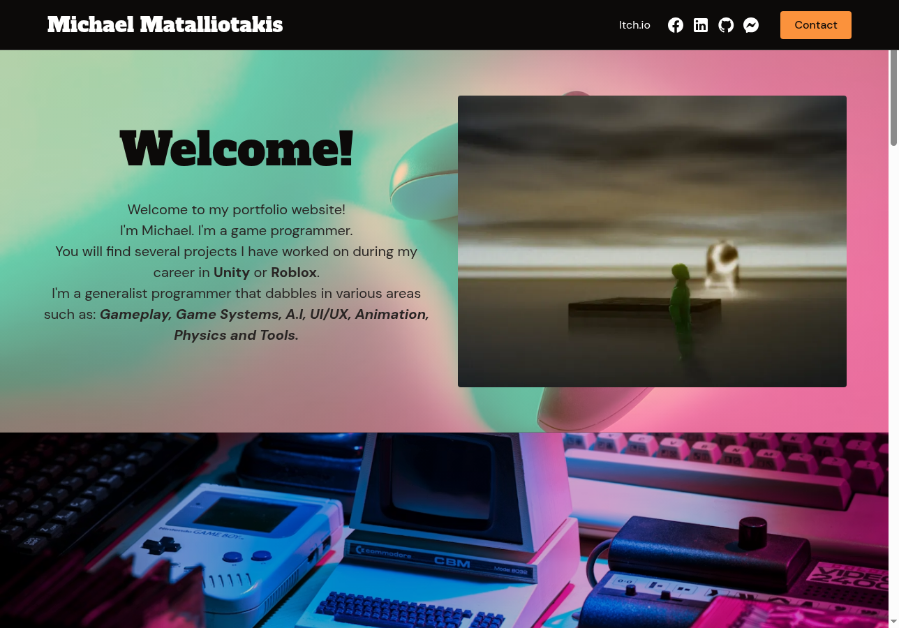Michael Matalliotakis's game development portfolio built with Solo