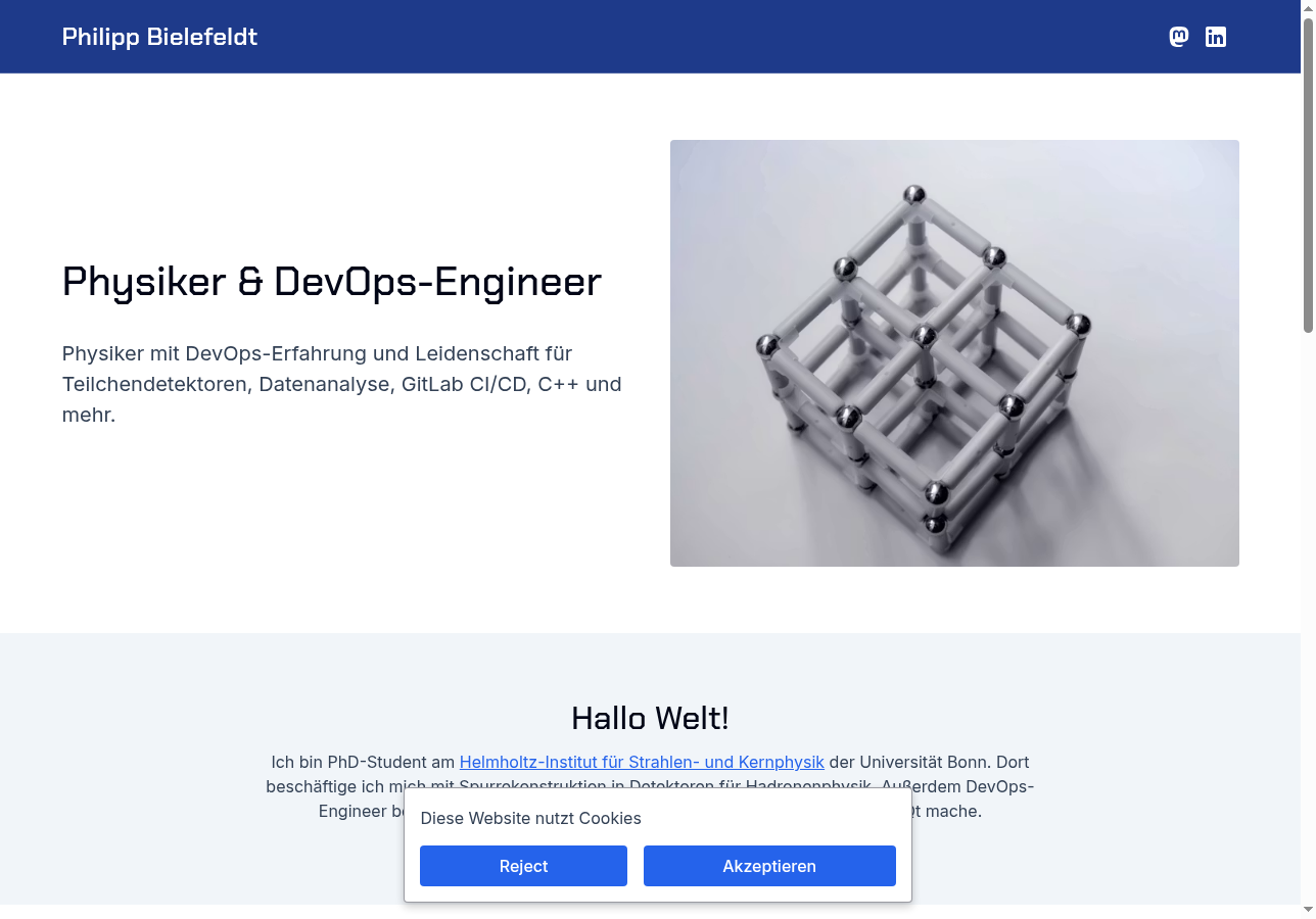 Philipp Bielefeldt's professional personal website at soloist.ai/pbielefeldt, built with Solo AI Website Creator