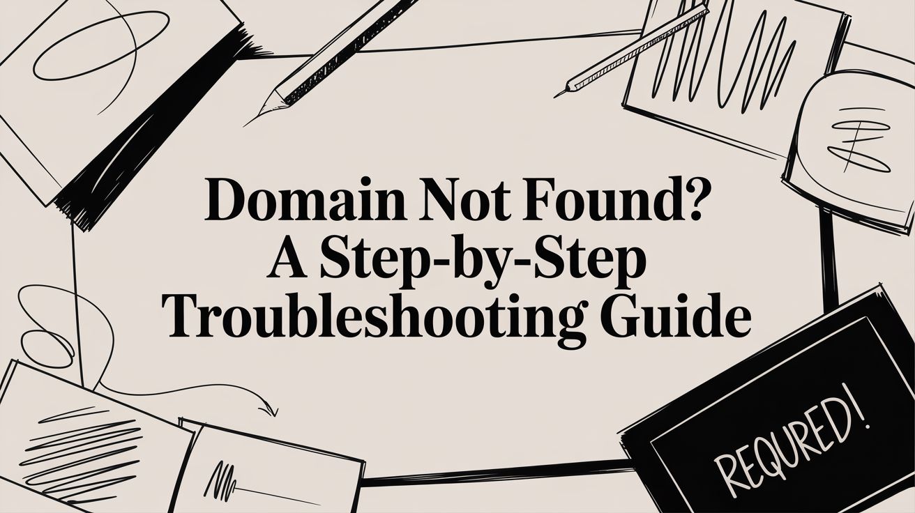 Domain Not Found? A Step-by-Step Troubleshooting Guide
