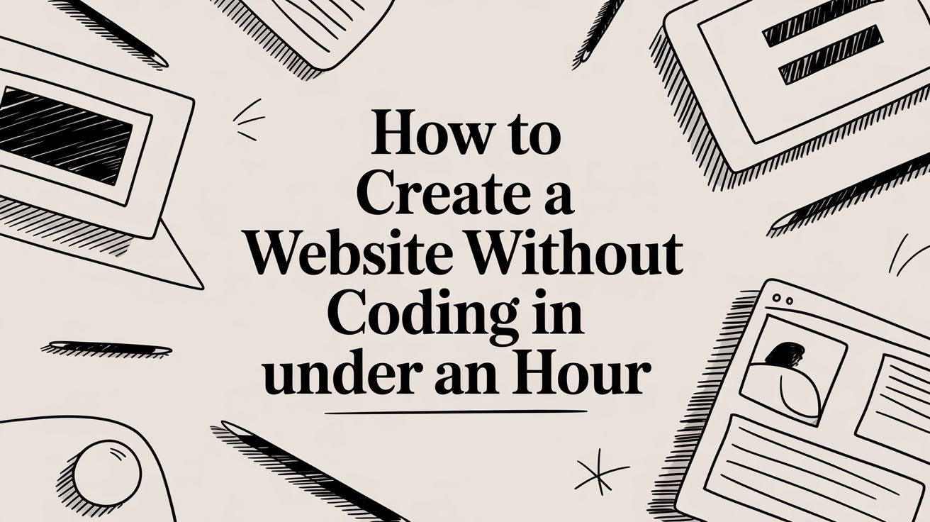 How to Create a Website Without Coding in Under an Hour