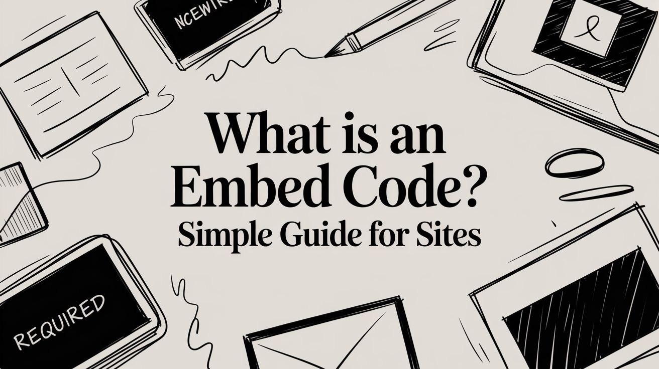 What is an Embed Code? Simple Guide for Sites
